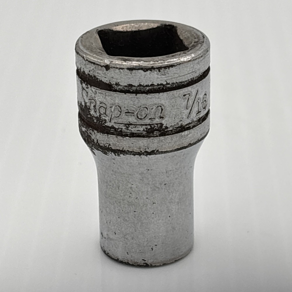Snap-On 1/2 Drive 6 Point 7/16 Shallow Socket TW141